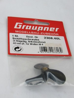 RC MODEL SHIP FITTINGS GRAUPNER #2308.40L PLASTIC PROPELLER S