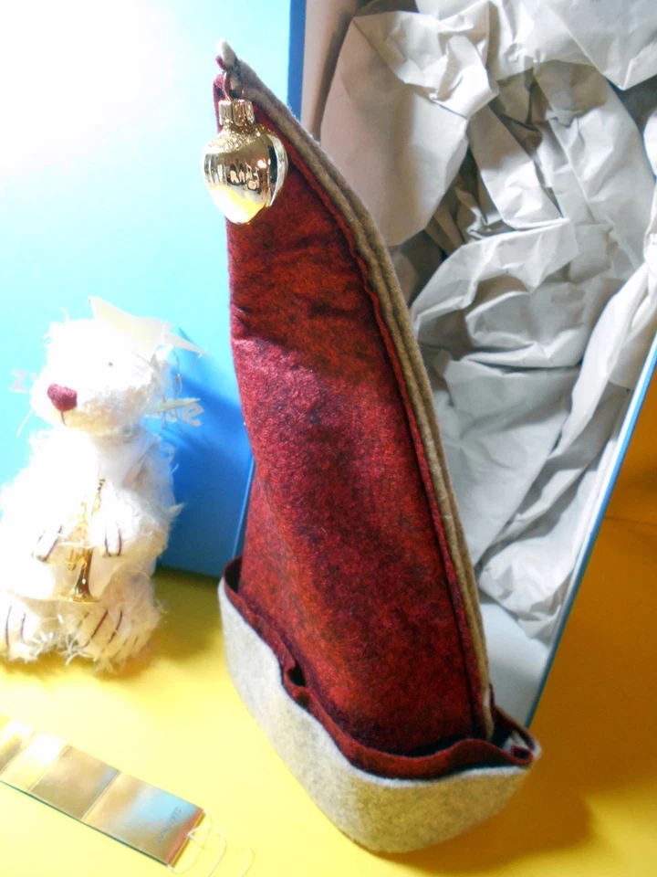 2004 Dwarf Nose Nicole Marschollek Artist Bear Angel with Trumpet #20 of 77 Original Box - Image 3 of 4