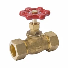 Stop Valve, Lead-Free Brass, 3/4 In. Compression - 230-1-34-34