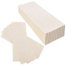Maitys 100 Pieces Body and Facial Muslin Strips for Hair Removal Natural Muslin