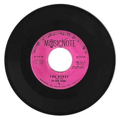 NORTHERN SOUL 45 THE FOUR CHYMES THE GYPSY ON MUSICNOTE  STRONG VG ORIGINAL