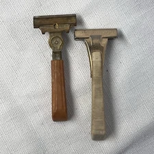 Vintage Set Of Two (2) Schick Razor