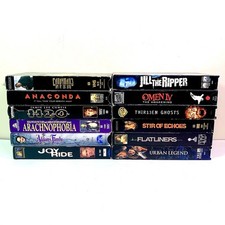 Lot of 12 VTG 90s Horror Movie VHS Cassette Tapes Most Tested and Working