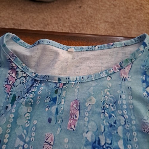 Womens Shades Of Blue And Purple Long Sleeve Top.Size XL.Unbranded. Made China - Bild 2 von 9