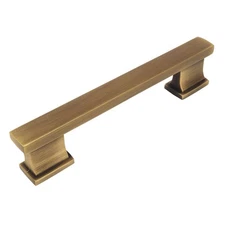 10 Pack 702-3.5BAB Brushed Antique Brass Contemporary Cabinet Hardware Handle...