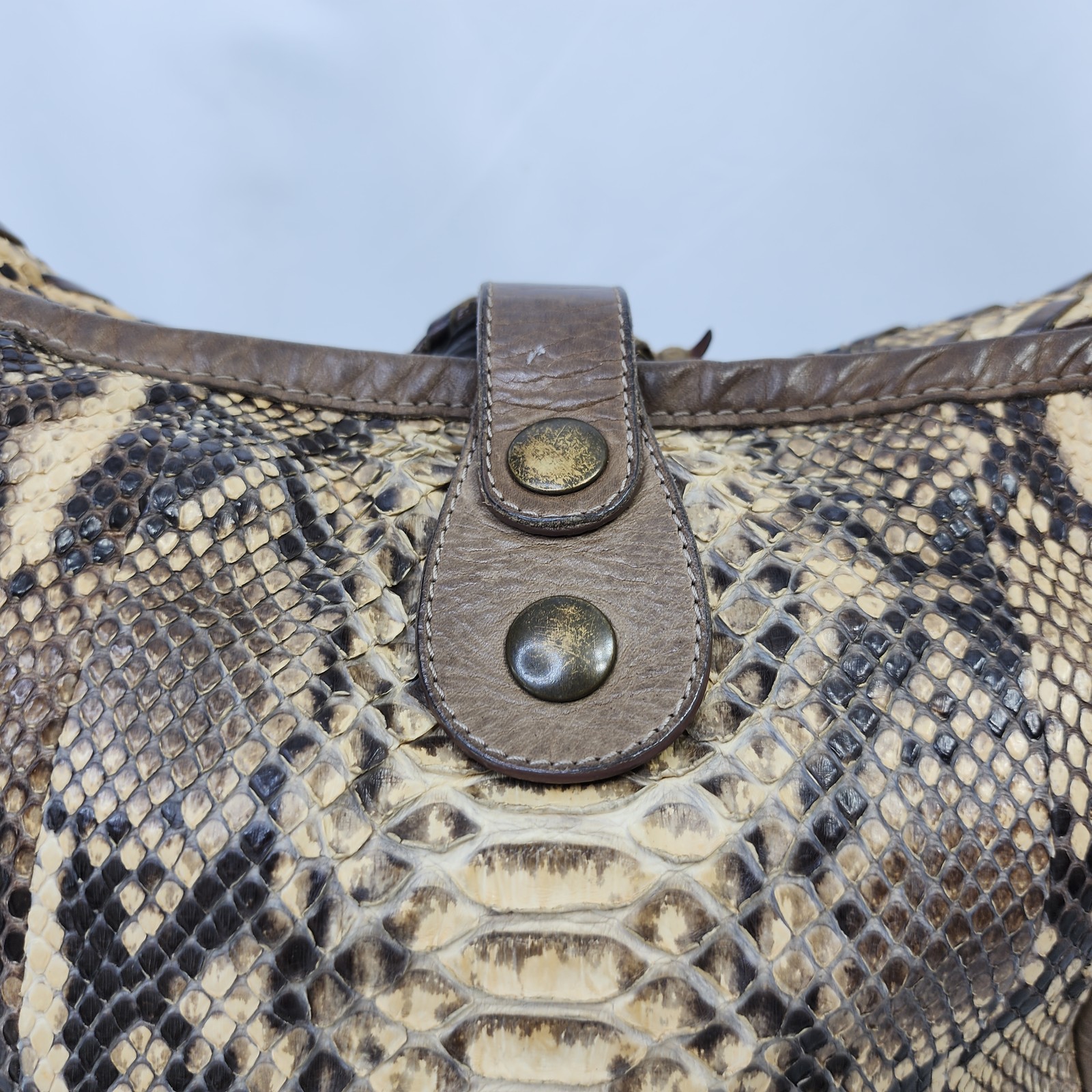 Chloe Python Snakeskin Leather Silverado Shoulder… - image 5
