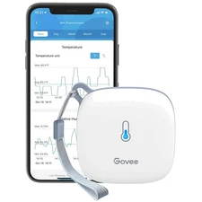 Connectable WiFi Temperature & Humidity Sensor with App Alerts - 2  Storage