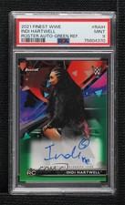 PSA/DNA 2021 Finest WWE Green Refractor 31/99 Indi Hartwell PSA/DNA 9 Auto 1c0k