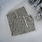 Women's Pajama Bottoms Croft & Barrow Size Medium Gray White Snowflake Fleece — photo 1