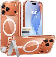TORRAS clear Phone Case for iPhone 17 Pro max 6.9 Magsafe Shockproof, Ti stand