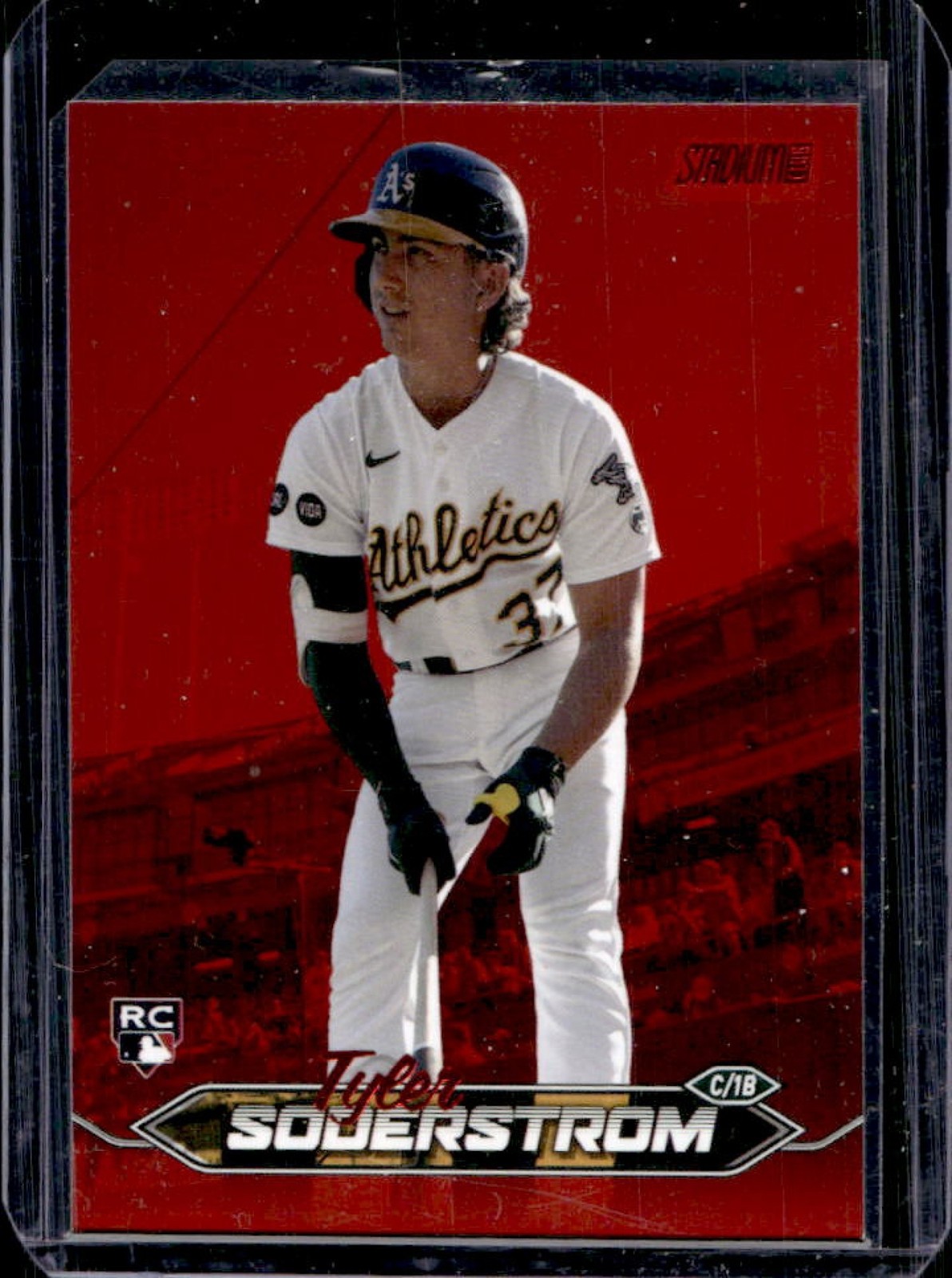 2024 Stadium Club Tyler Soderstrom RC Red Foil #215 Athletics