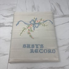 vintage babys record book