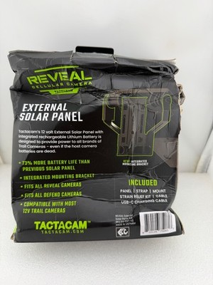 TACTACAM REVEAL [RV-EXT-V2] 12V EXTERNAL SOLAR PANEL 2.0 [DAMAGED PACKAGING/NEW]