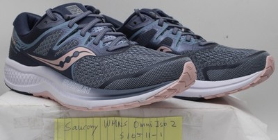 SAUCONY WOMENS OMNI ISO 2 STABILITY RUNNING SHOES SZ US 11 NEW  GRAY SOFT PINK