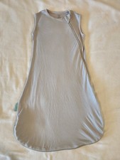 PurComfy Luxe Dream Bamboo Sleep Sack 1.0 TOG Gray 3-6 Months Wearable Blanket