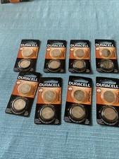 Eight packs of Duracell 3 V 2025 lithium batteries expiration date 2034