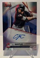 2025 Bowman’s Best C.J. Kayfus Refractor AUTO #B25-CK Guardians - On-Card