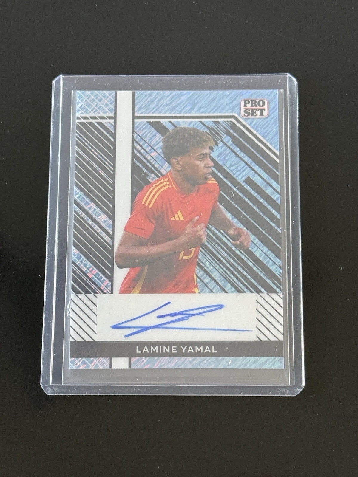 2024 LEAF COLLECTIVE LAMINE YAMAL #9/10 AUTO BLUE SHIMMER PRO SET SPAIN BARCA