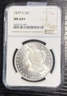 US 1879-S Morgan Silver Dollar MS-64 NCG Blast White Great Eye Appeal
