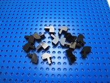 LEGO Black Brick, Modified 1 x 2 x 1 1/3 with Curved Top Lot as Shown