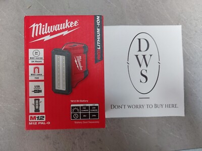 Milwaukee M12 PAL-0 LED Pivot Area Light 700 Lumens / Bare Tool / Express