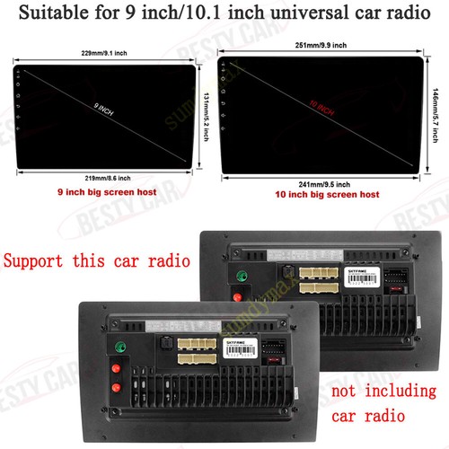 10.1'' Car Radio Stereo Fascia Frame Panel Trim for TOYOTA Prius 30 2009-2015 - Picture 7 of 11