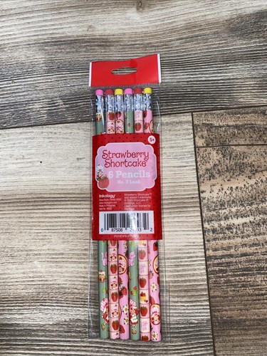 Strawberry Shortcake Retro Wildbrain 6 pack pencil set 2023