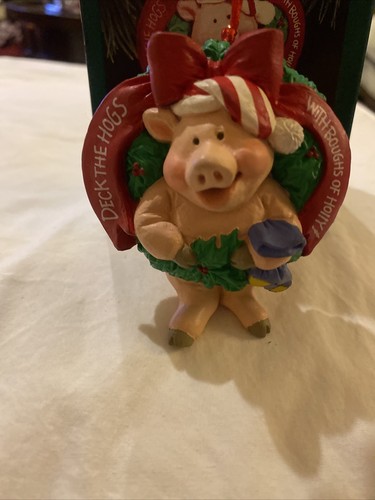 Punzone "Deck the Hogs" ornamento maiale 1992 - Foto 5 di 9
