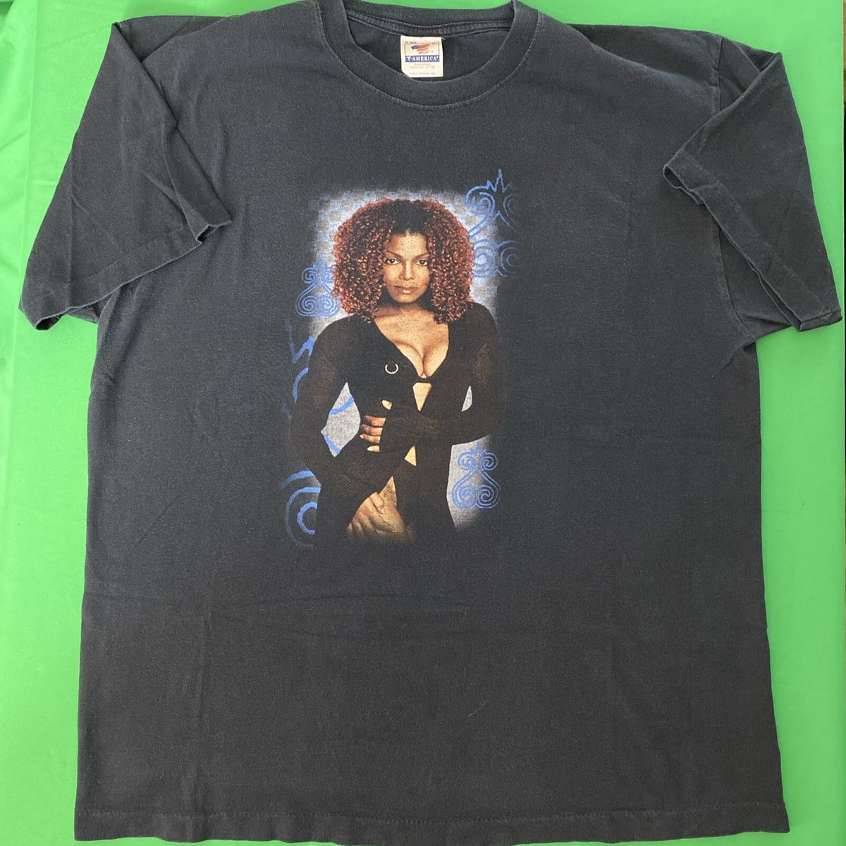 1998 janet jackson tour Tshirt usa製 Vintage 1998 JANET JACKSON ~ THE VELVET ROPE ~Tour T-Shirt