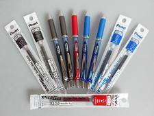 Pentel po 5 EnerGel Xm wałek do zębów BLN75 i kopalnie LRN5 do drobnego pisania
