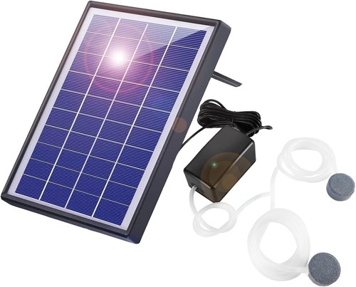 Andoer Pond Oxygenator Solar Powered 6W Solar Oxygen Pump Fish Tank Oxygenator A