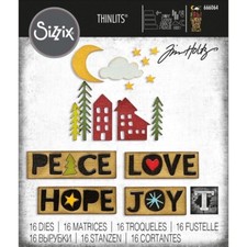 Tim Holtz "CHRISTMAS CUTOUTS" Sizzix Thinlits Cutting Dies Holiday 2022 MSRP 20