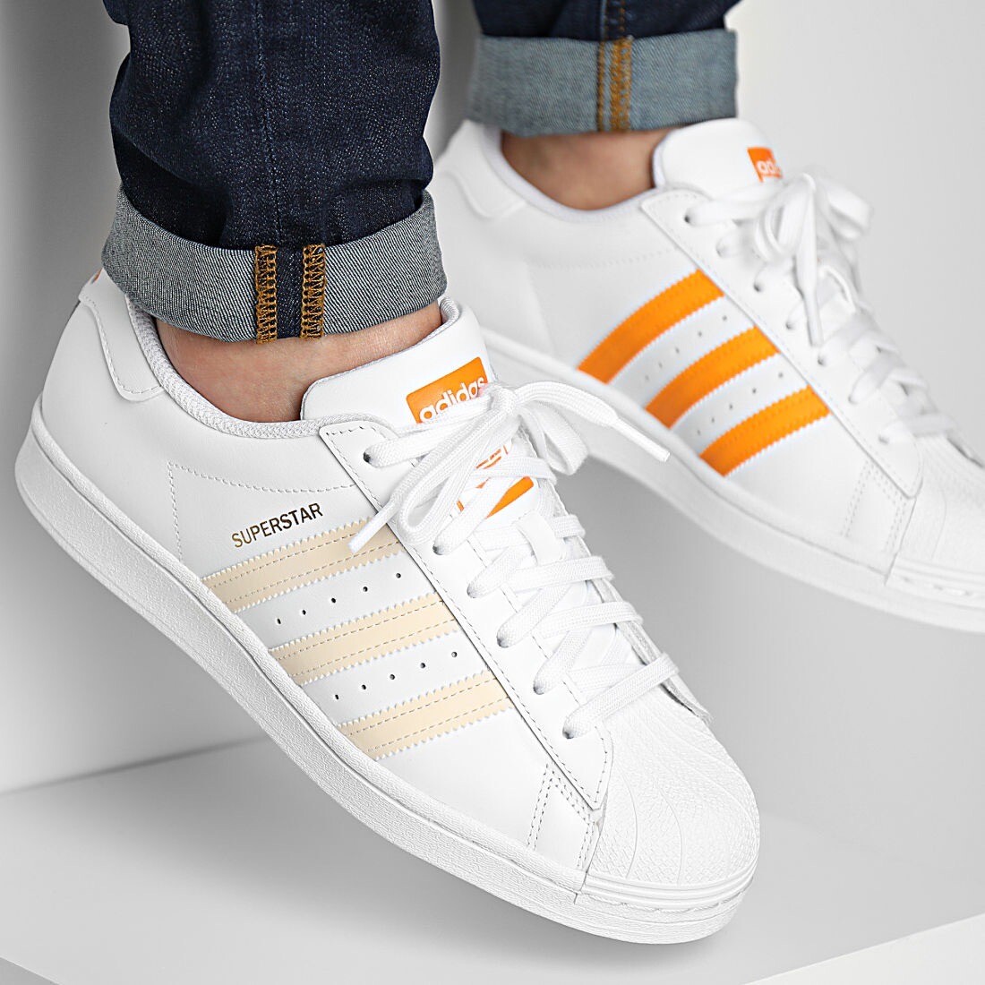 Кроссовки Adidas Originals Superstar для мужчин, размер 12, Спортивная обувь белого цвета #737