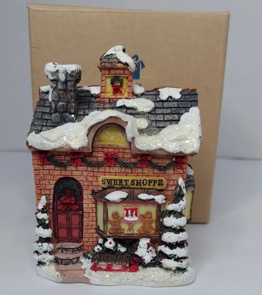 Avon Winter Village Sweet Shoppe Opens for Full Scene Christmas w/ BOX Shop 1996