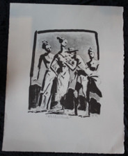 DDR Maler Professor Peuker Wolfgang Lithographie Zeichnung Original Studie ca.92