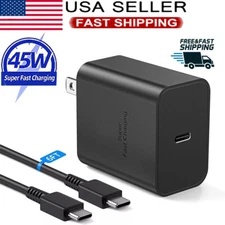 45W Type USB C Super Super Wall Charger+6ft Cable For Samsung Galaxy S22 S23 S21