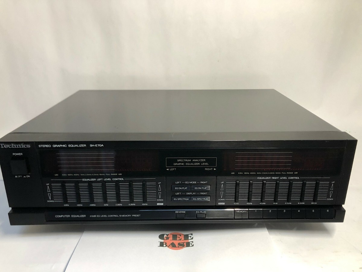 Technics SH-E70A Stereo Graphic Equalizer Working Vintage Free  