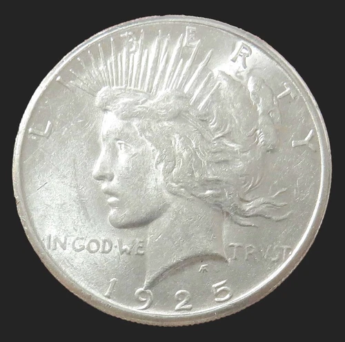1925 S PEACE SILVER DOLLAR $1 CHOICE ABOUT UNC COIN