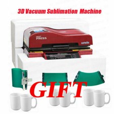 3D Vacuum Sublimation Heat Transfer Machine Rubber Clamp Mug Free Gift Printing