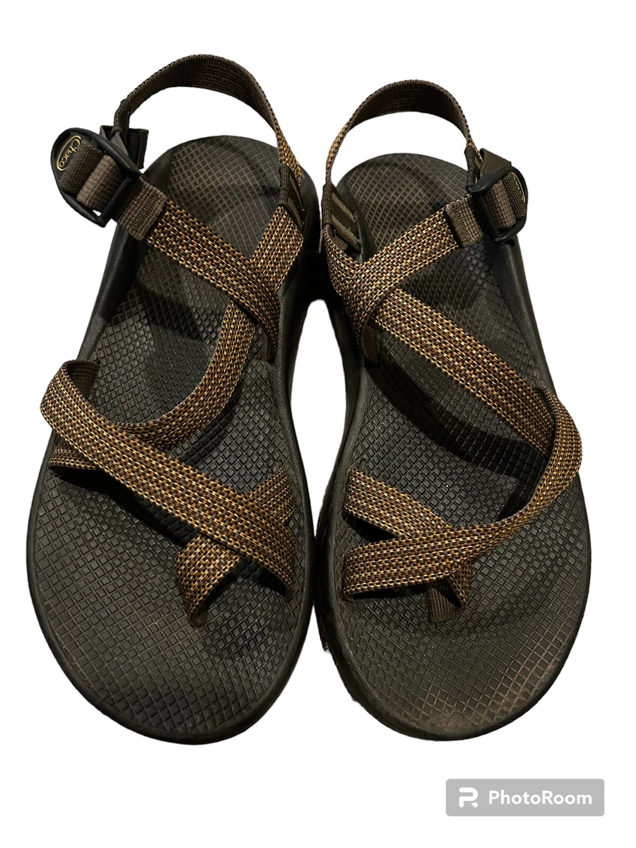 Chaco Z2 Classic Sandals Vibram Sole Black Brown Men SZ 12