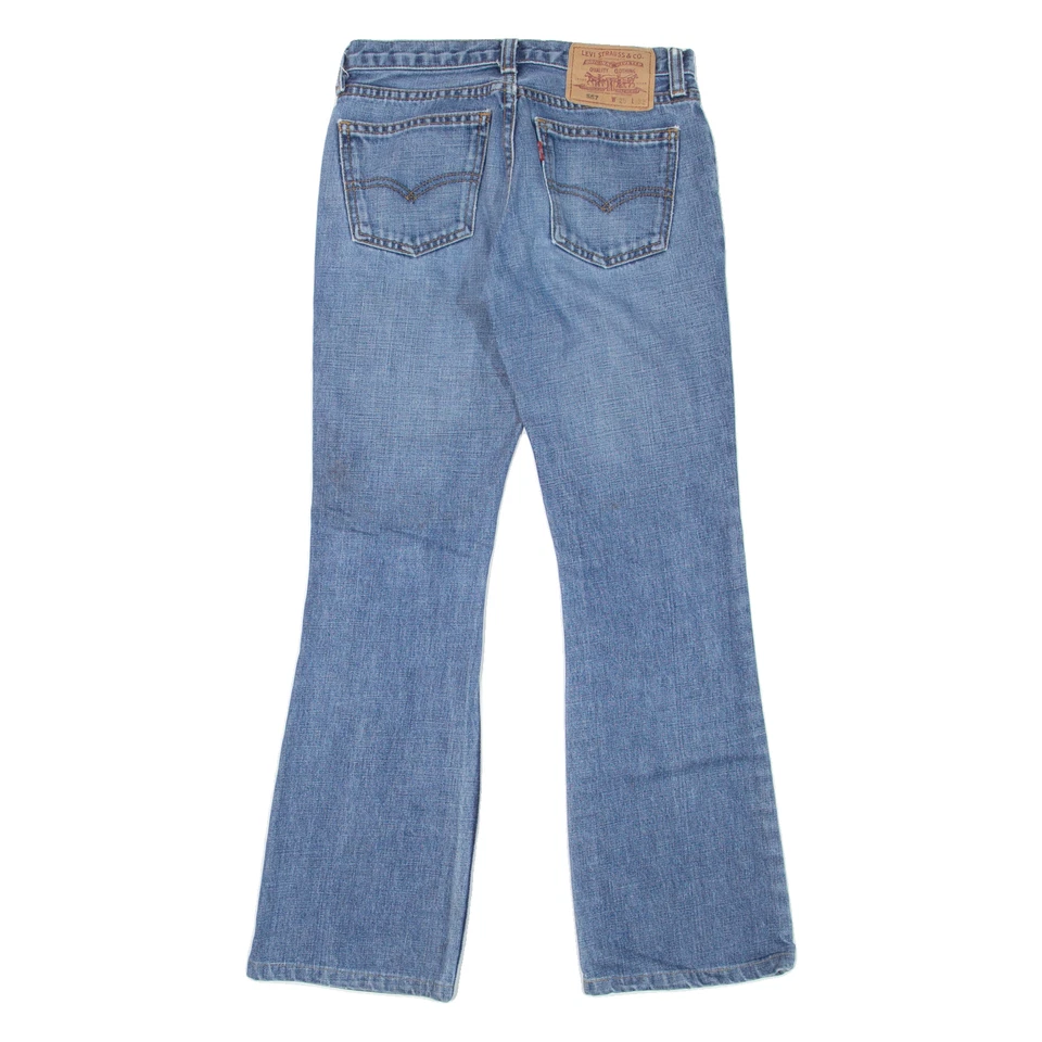 LEVI'S 557 Womens Jeans Blue Regular Bootcut Stone Wash W25 L27 - Image 3 of 4