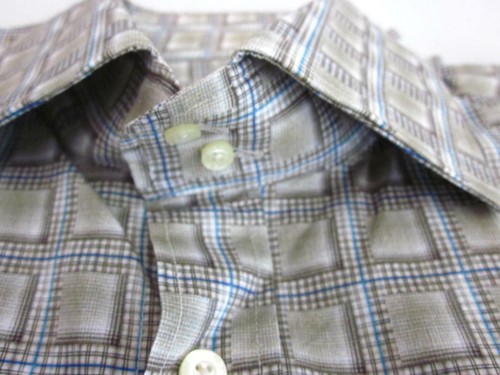 ETRO Optical Check Plaid Print Lng Slv Shirt 40/15.75 100% Cotton -NWT -Rt $415 - Picture 6 of 6