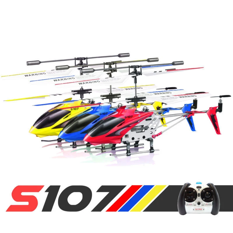Syma S107 S107G RC Helicopter Phantom Metal 3.5CH Remote Control Toys with Gyro - Image 2 of 4