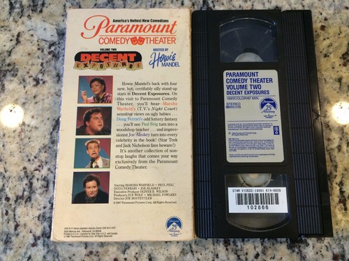PARAMOUNT COMEDY THEATER VOL 2 DECENT EXPOSURES VHS HOWIE MANDEL, PAUL FEIG - Foto 2 di 2