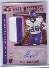 KENE NWANGWU 2021 PANINI ILLUSIONS RED RPA IMPRESSIONS PATCH AUTO RC #D 58/99
