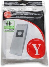 Hoover Type Y Allergen Bags, for WindTunnel Vacuum Cleaners, 4010100Y, 3/Pack