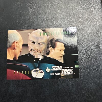 B6 a Star Trek Next Generation Season 2 Two 1995 Skybox #159 A Matter Of Honor