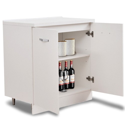 Mobile Base per Cucina Componibile Minimal Colore Bianco con 2 Ante 2 Scomparti - Foto 2 di 5