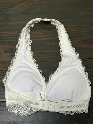 white halter top bralette