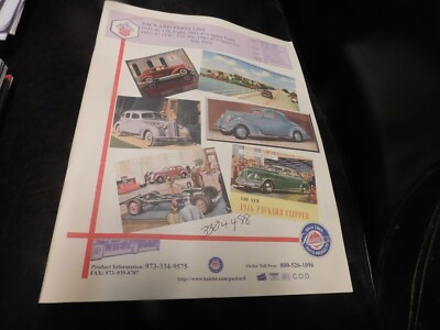 Kanter Auto Products Magazine Packard Parts List 2016 July